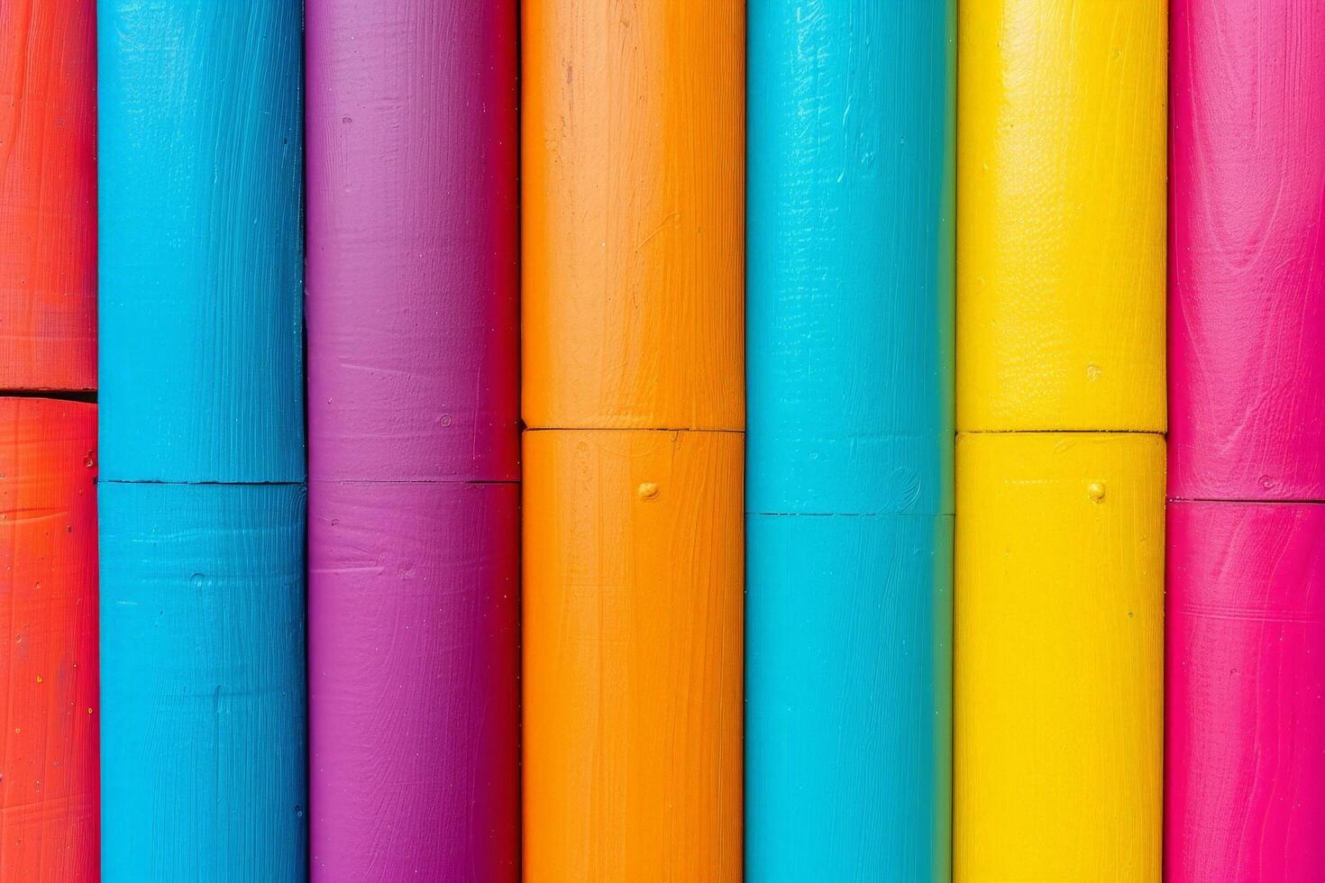 Vibrant Wooden Planks in Assorted Colors photo