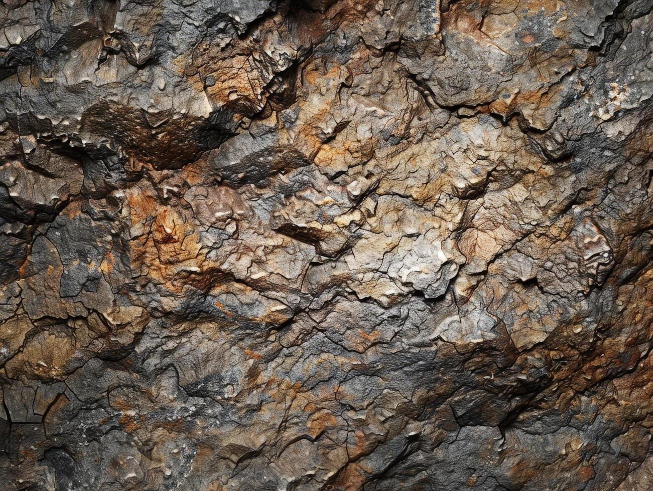 Textured rock surface with natural patterns photo