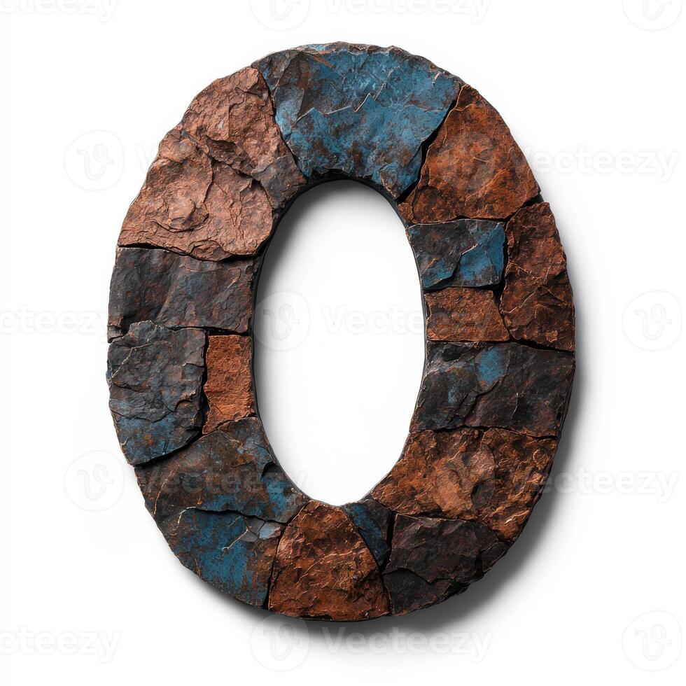 Cracked stone arch sculpture photo