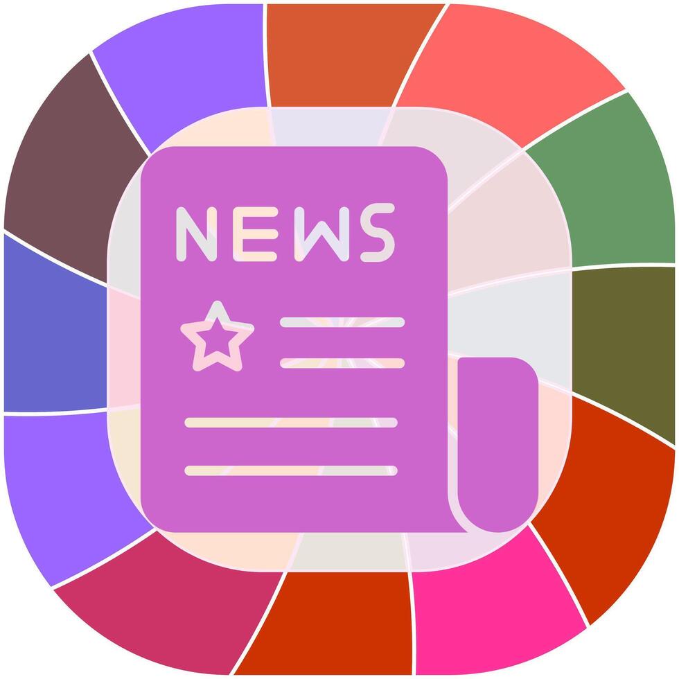 News Headlines Icon Design vector