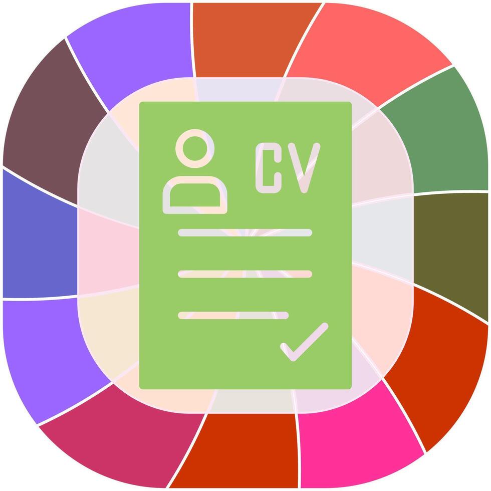 CV Icon Design vector