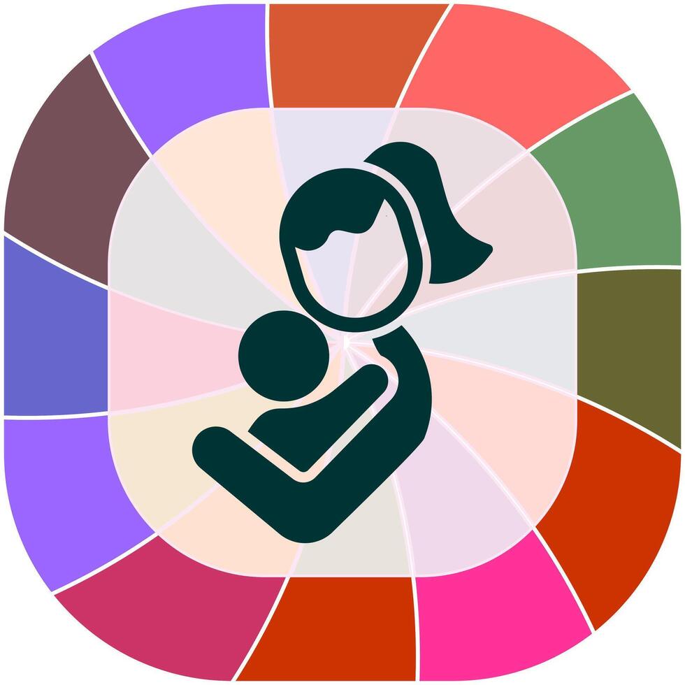 Mother and Child Icon Design vector