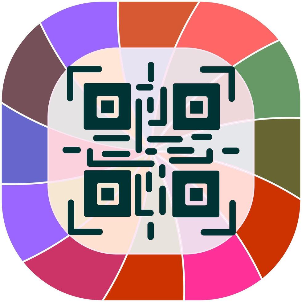 QR Code Reader Icon Design vector