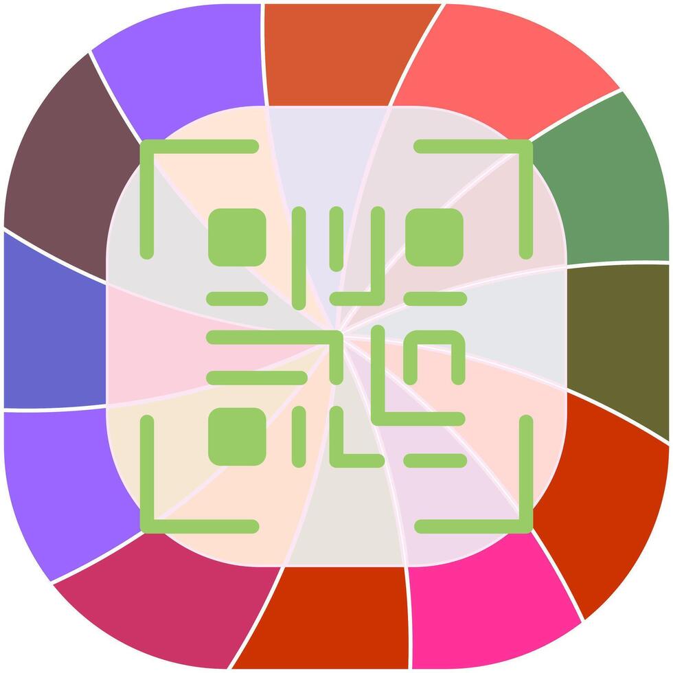 qr código generador icono diseño vector