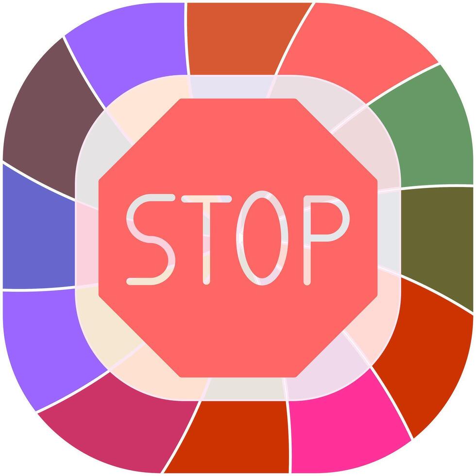 Stop Sign Icon Design vector