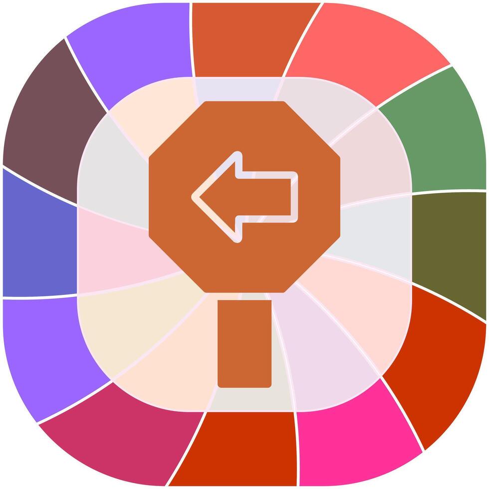 Left Arrow Icon Design vector
