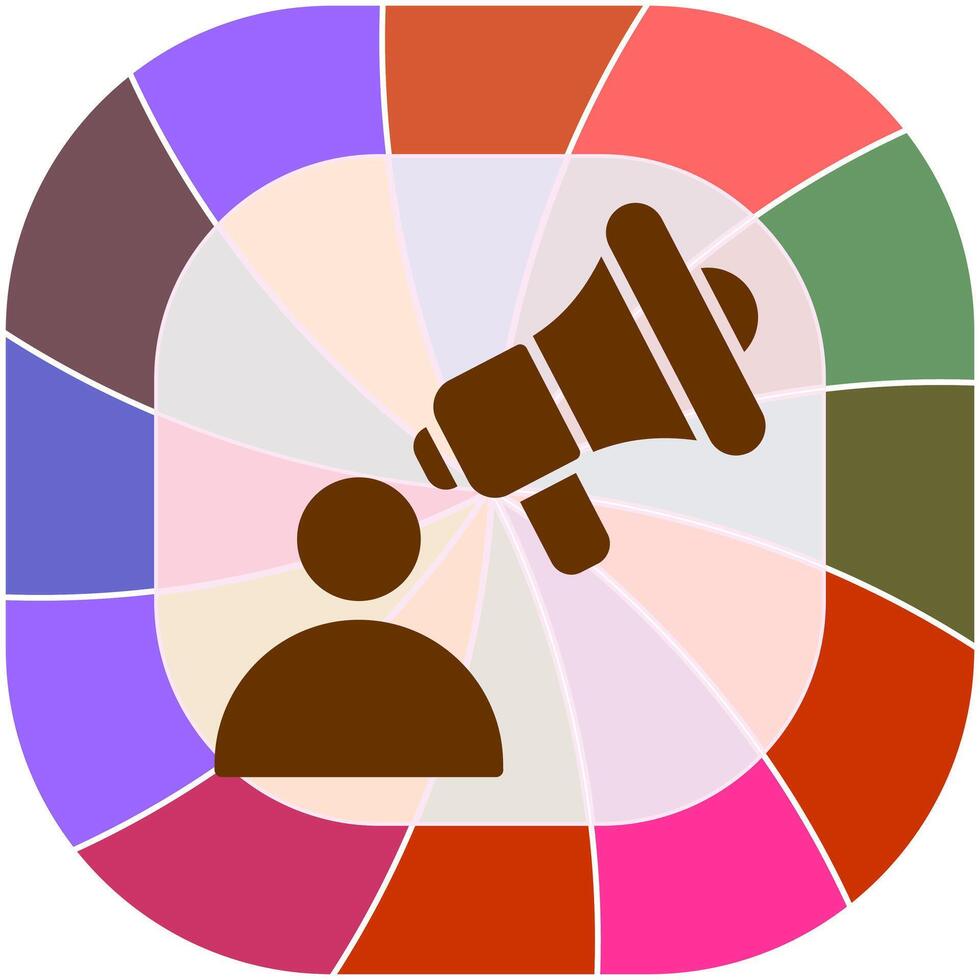 Advertiser Icon Design vector