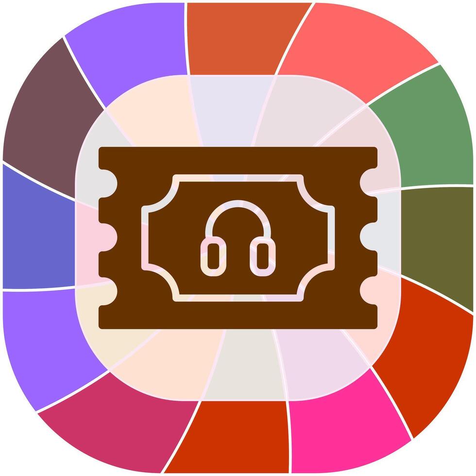 Support Ticket Icon Design vector