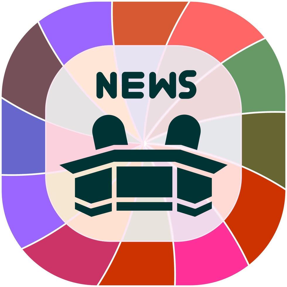 Newsroom Icon Design vector