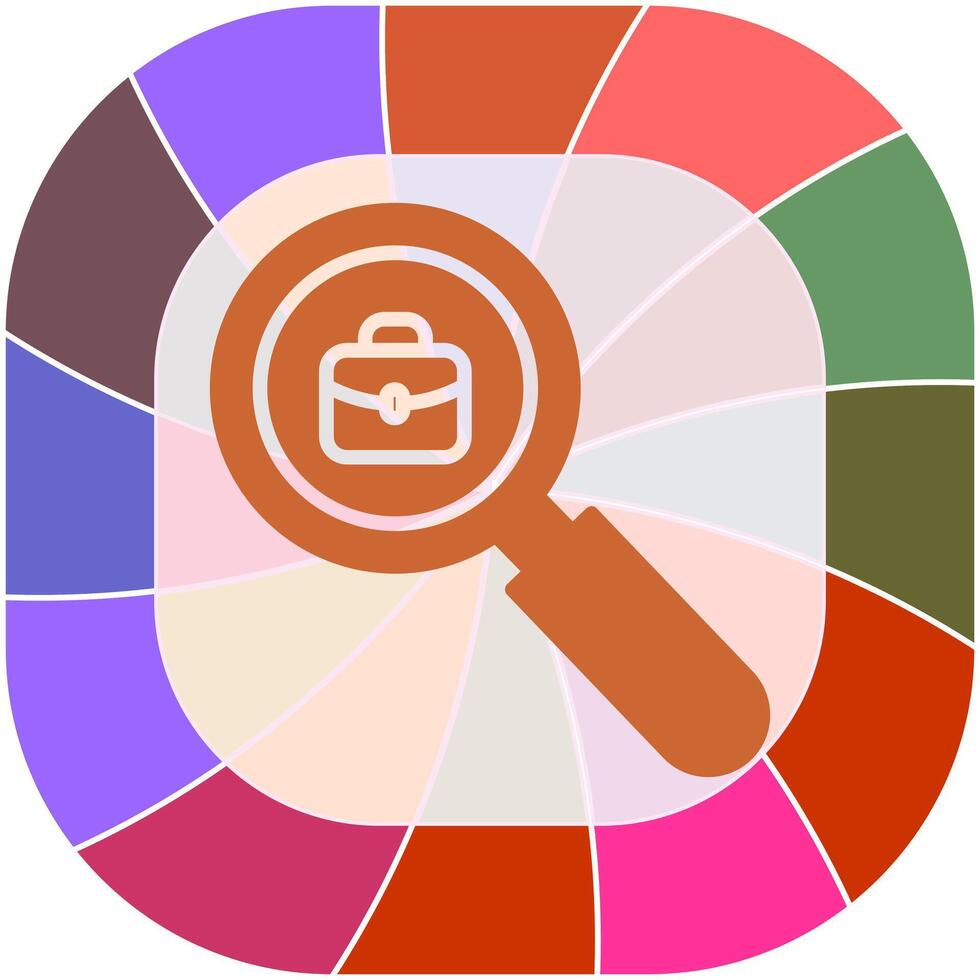 Job Hunting Icon Design vector