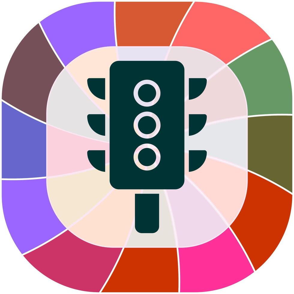 Vertical Traffic Light Icon Design vector
