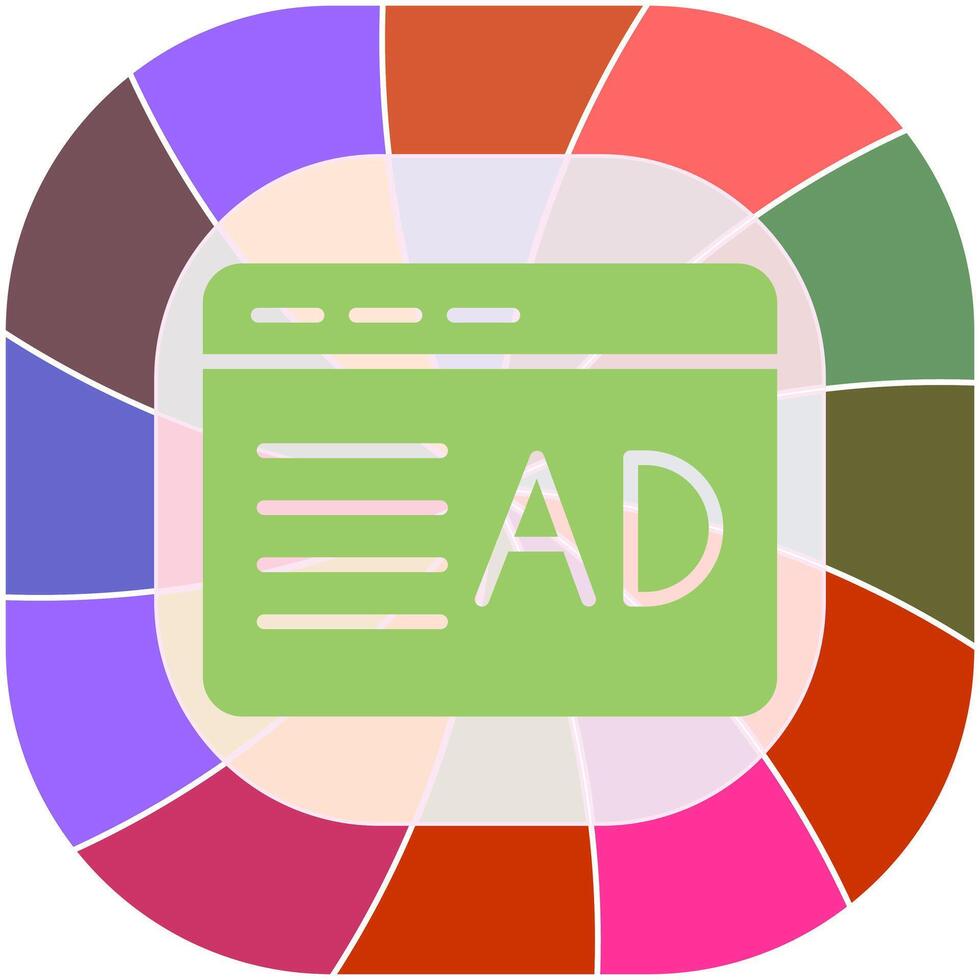Ad Placement Icon Design vector