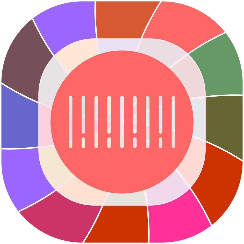 Barcode Sticker Icon Design vector