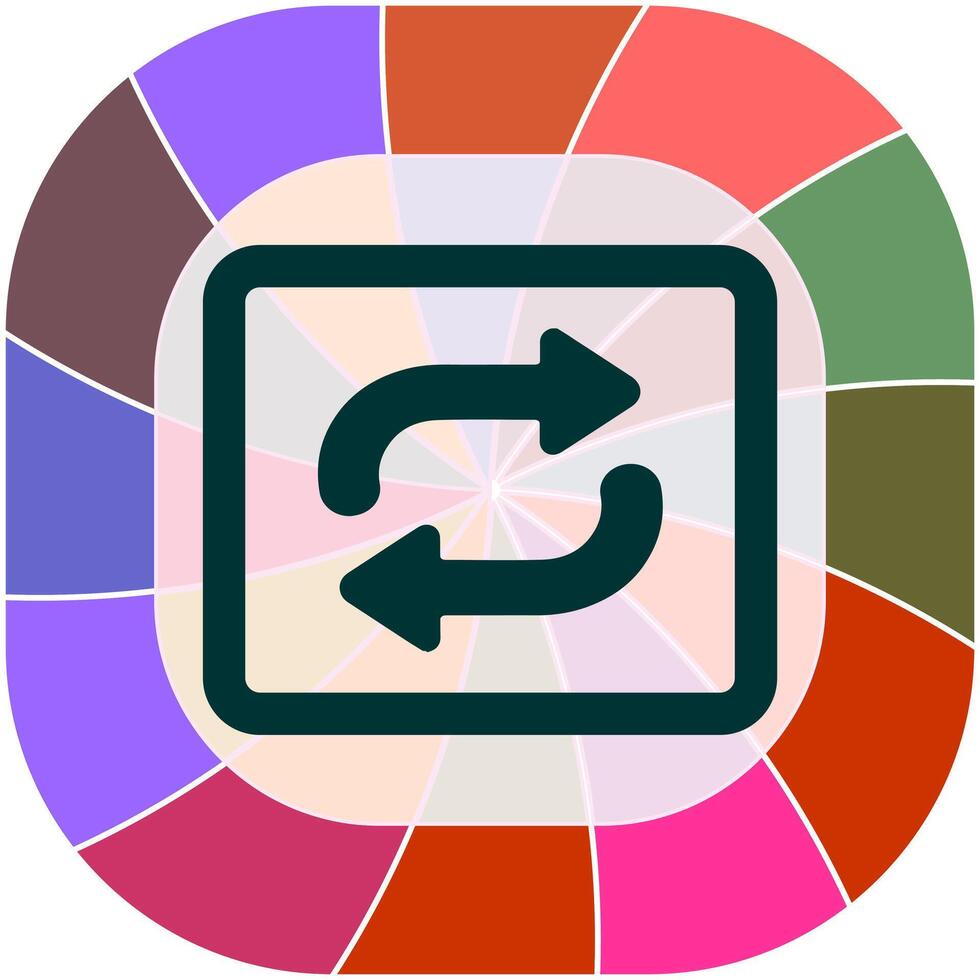 Repeat Button Icon Design vector