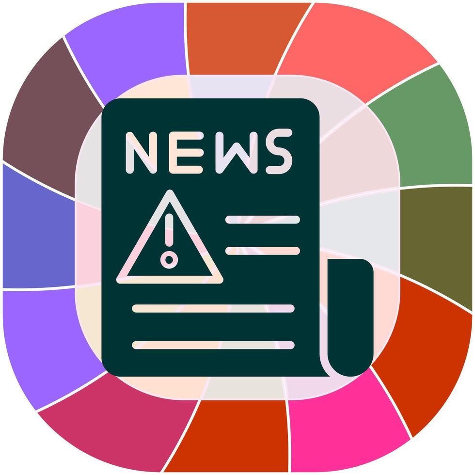 News Alert Icon Design vector