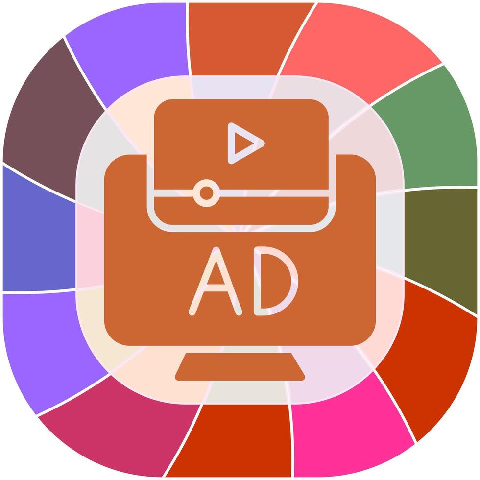 Ad Icon Design vector