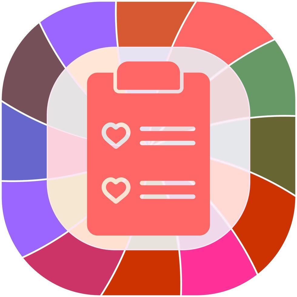 Wishlist Icon Design vector