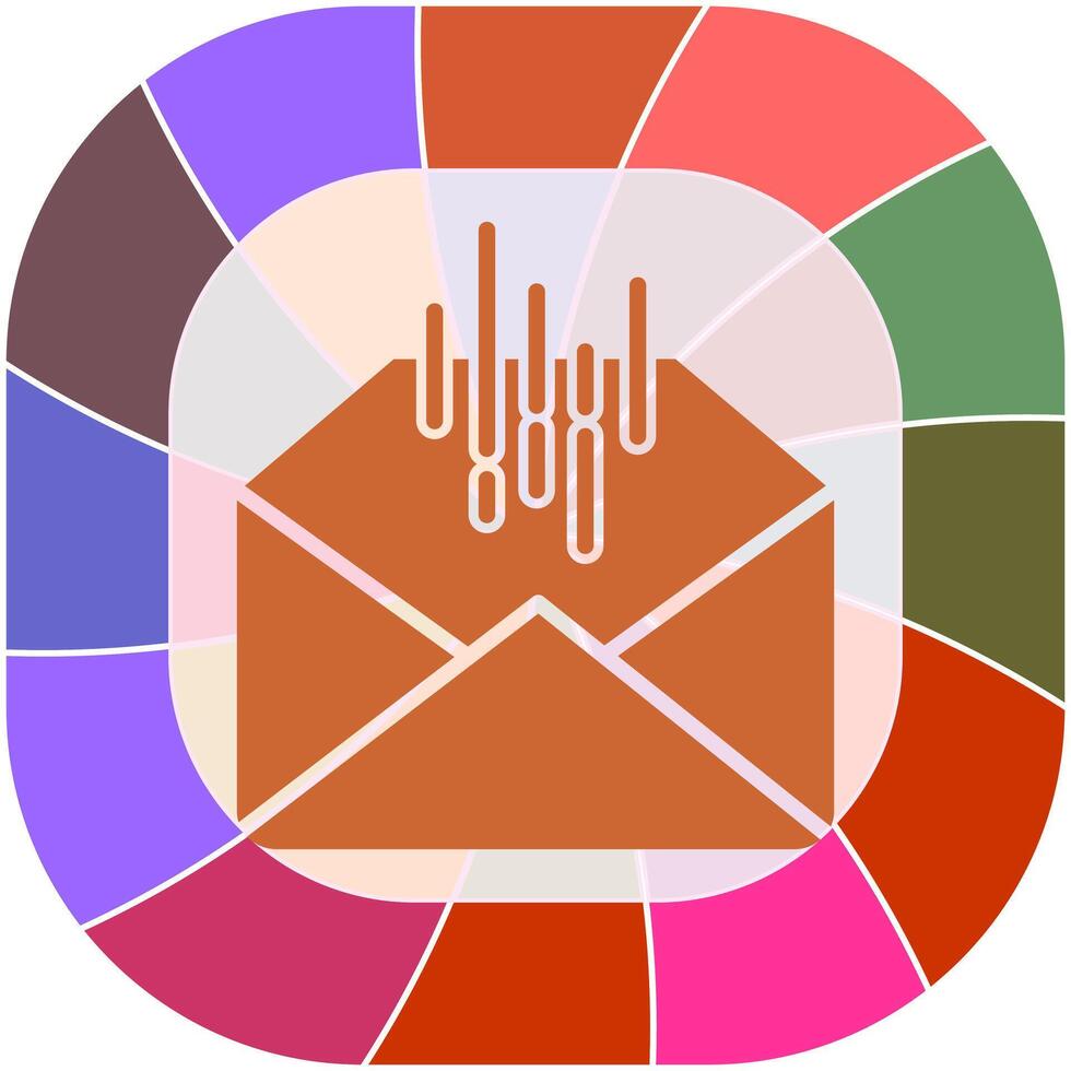 Mail Sorting Icon Design vector