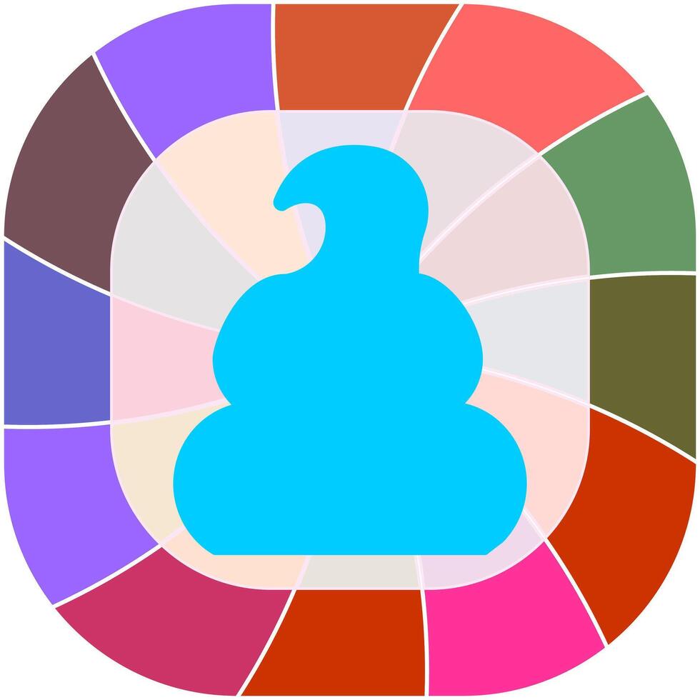Pile of Poo Icon Design vector