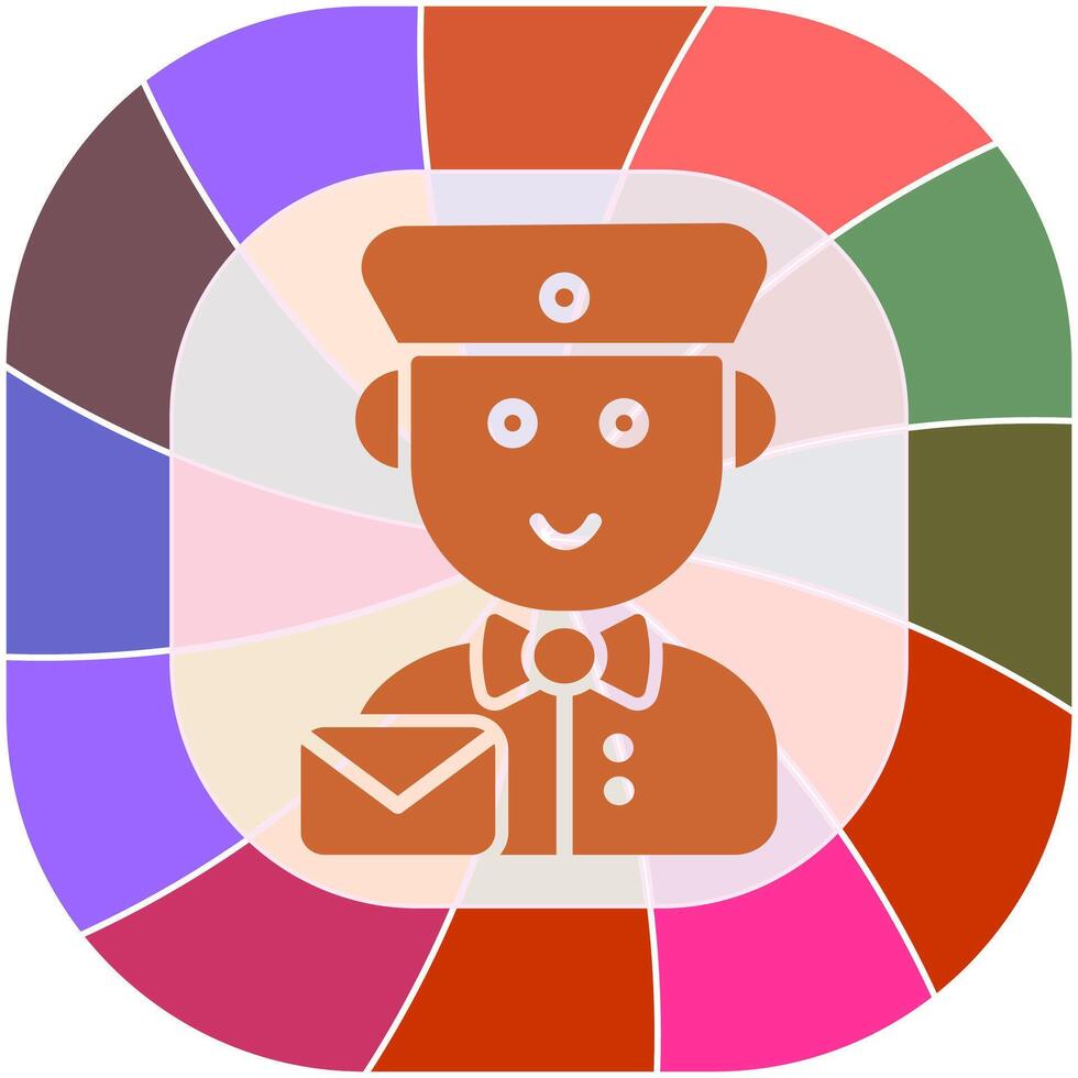 Mail Carrier Icon Design vector