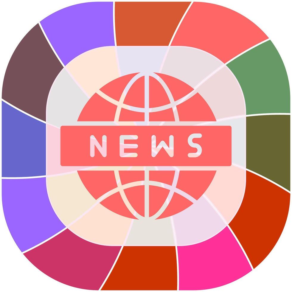 News Globe Icon Design vector