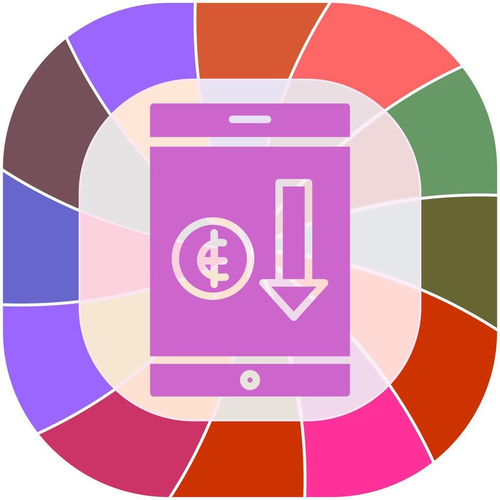 Money Loss Icon Design vector