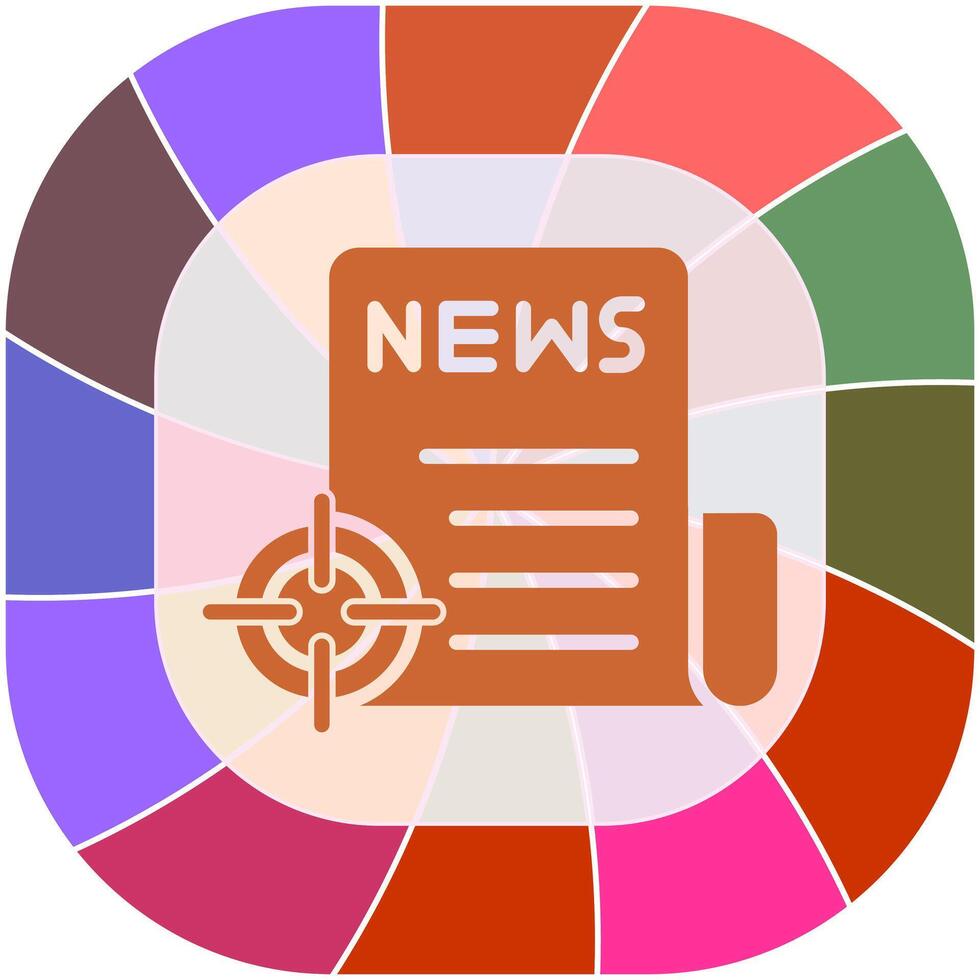 News Scoop Icon Design vector