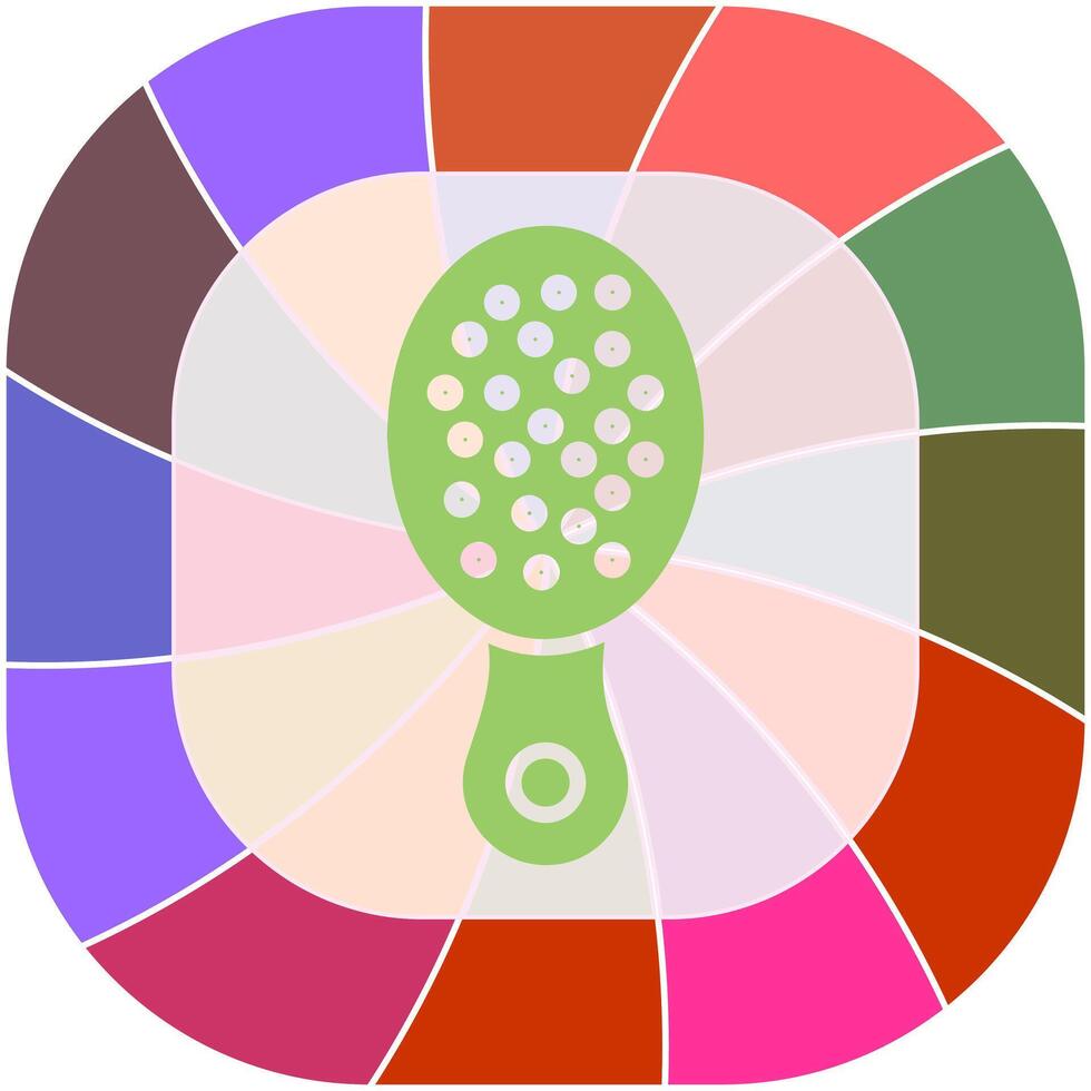 Baby Hairbrush Icon Design vector