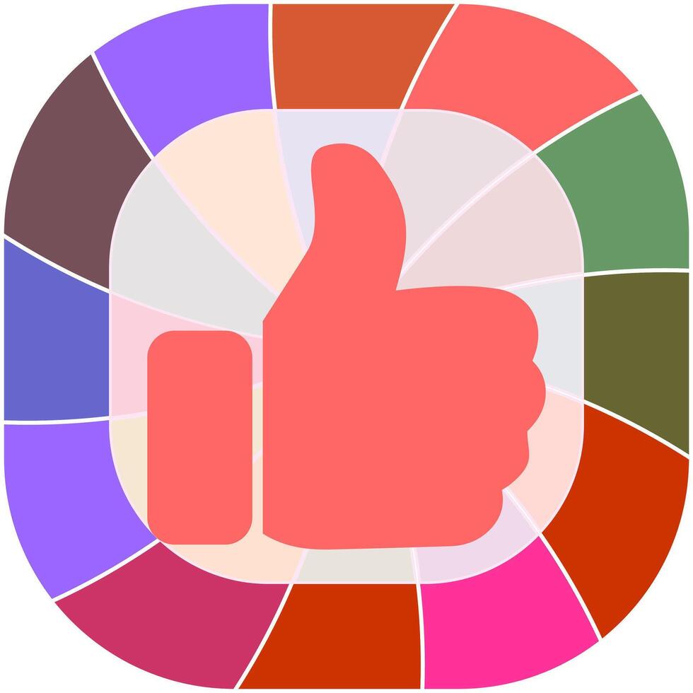 Thumbs Up Icon Design vector