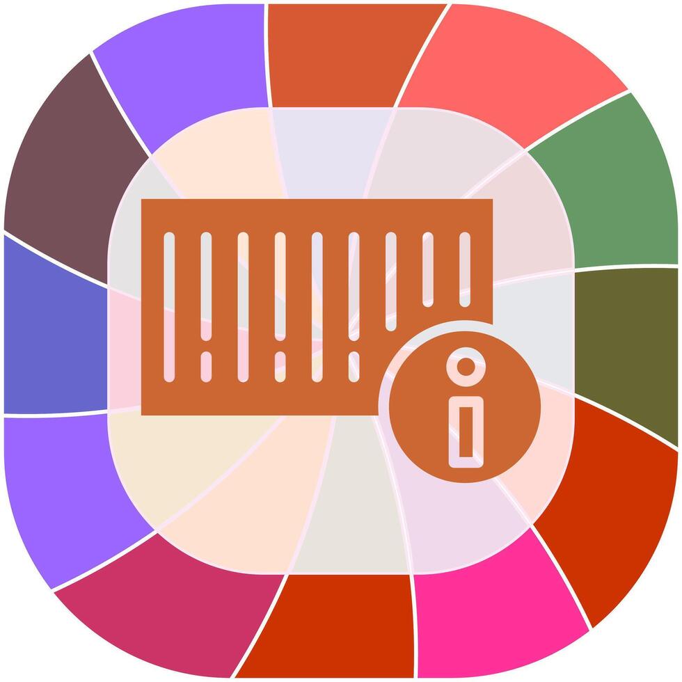 Barcode Product Info Icon Design vector