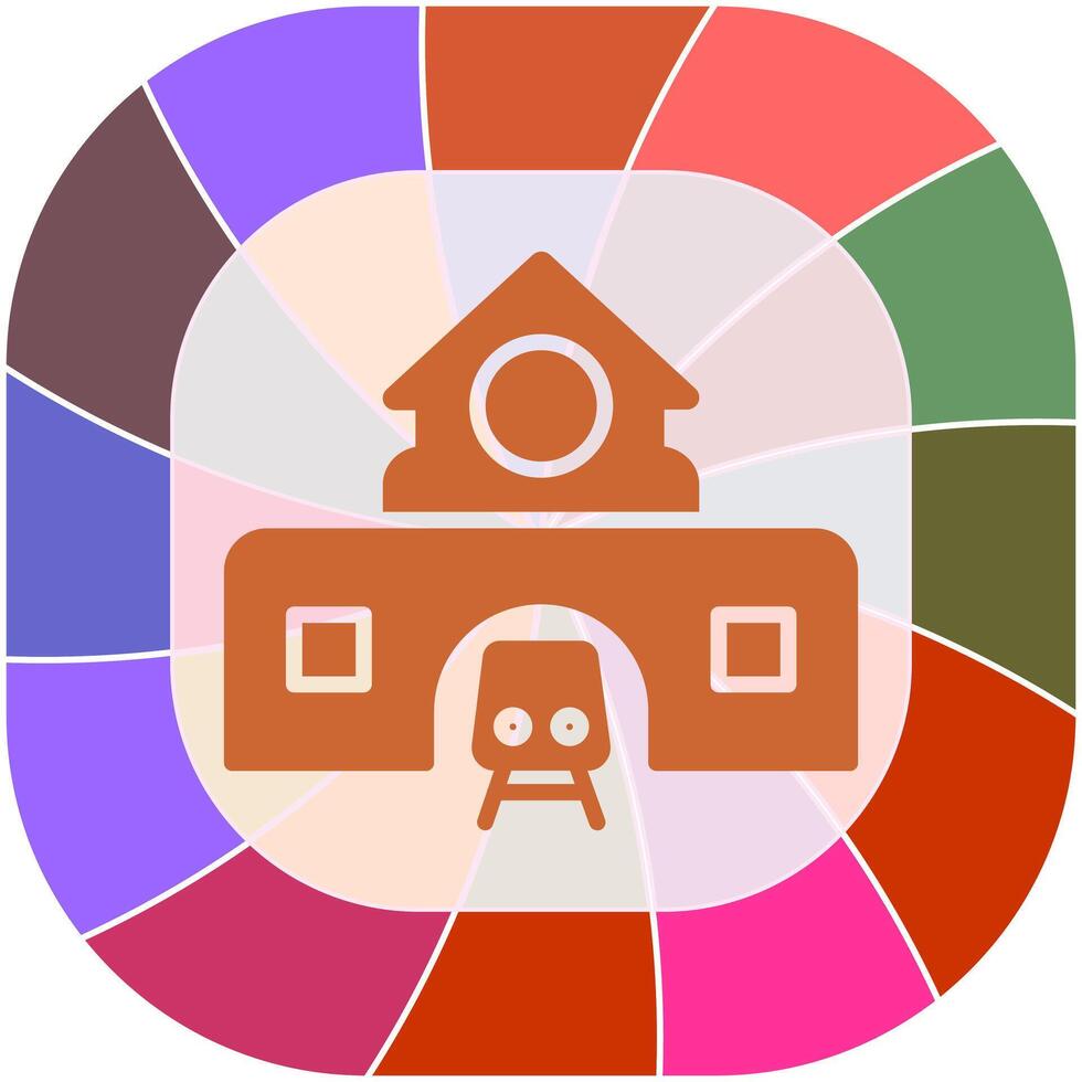 Train Station Icon Design vector