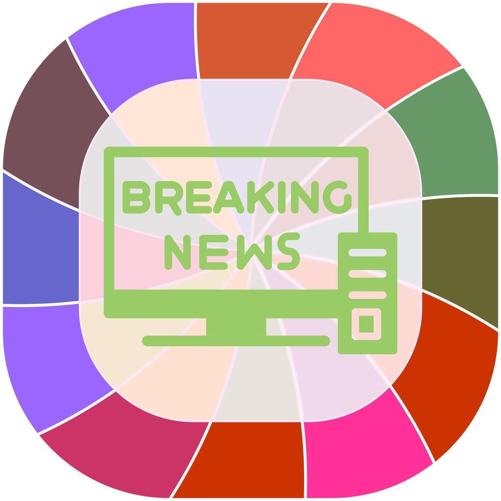 Breaking Story Icon Design vector