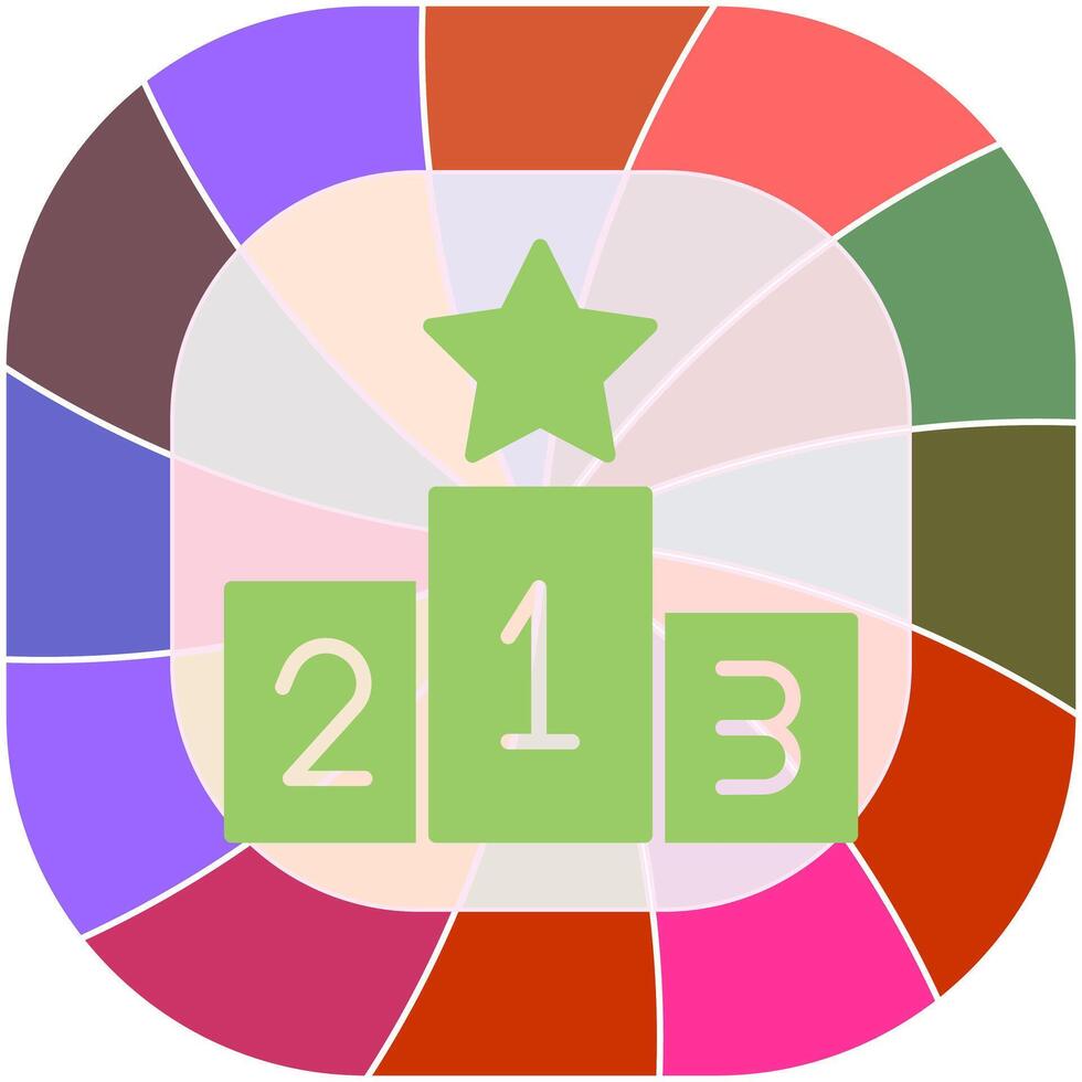 Podium Icon Design vector