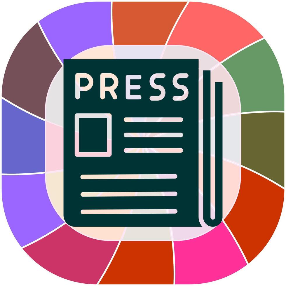 Press Release Icon Design vector