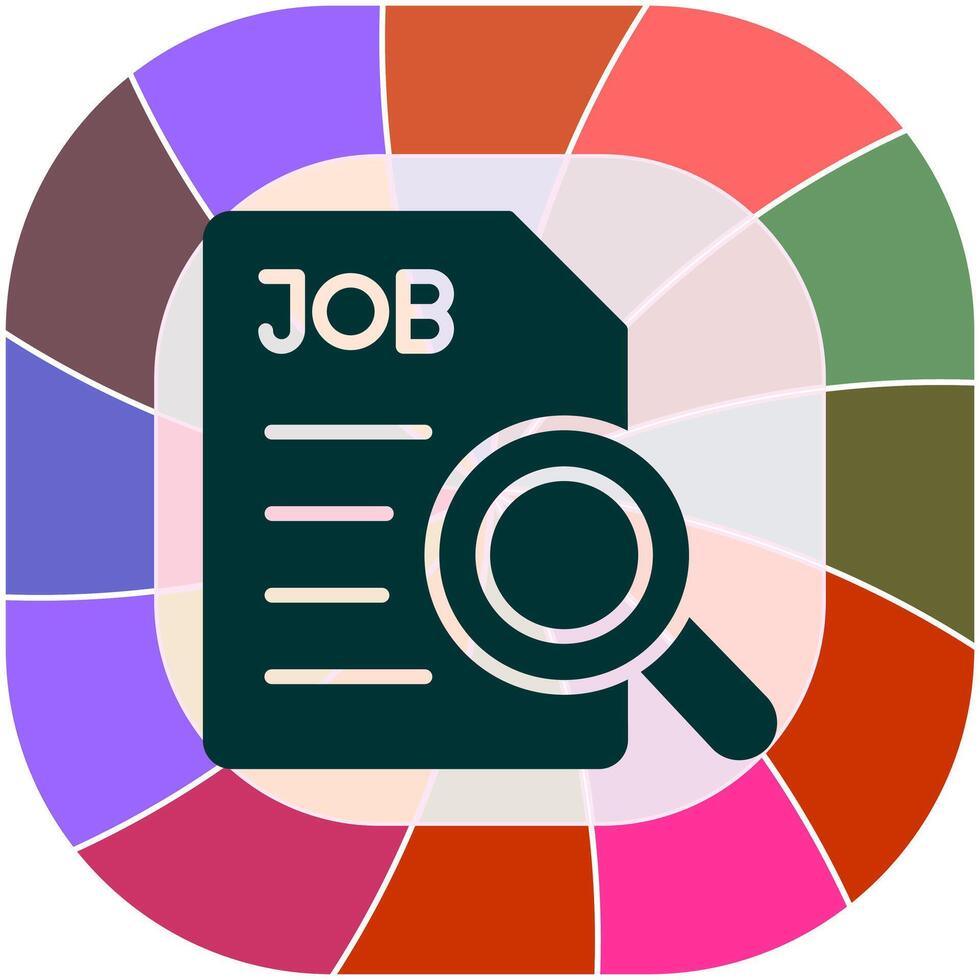 Job Search Icon Design vector