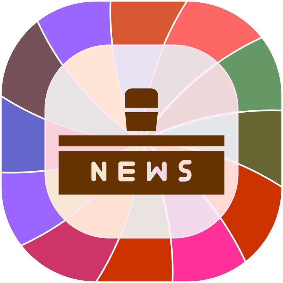 News Studio Icon Design vector