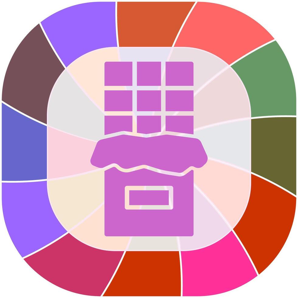 Chocolate Bar Icon Design vector