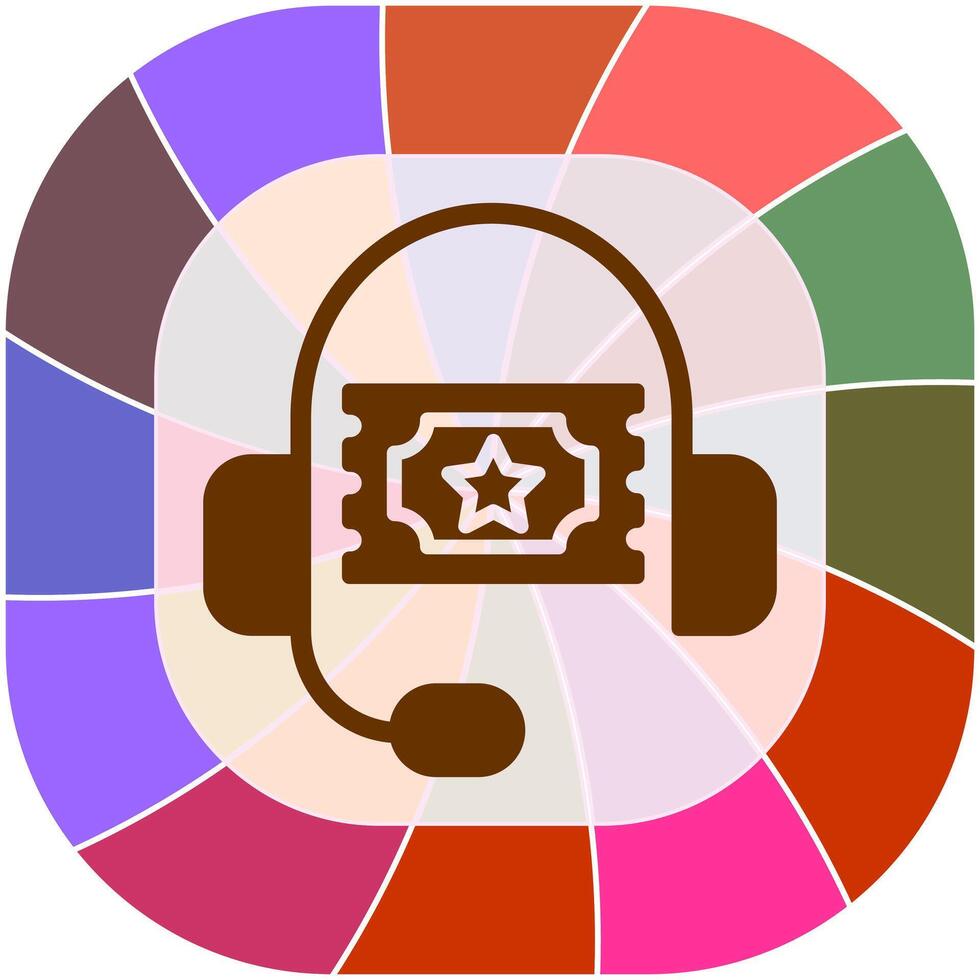 Support Ticket Icon Design vector