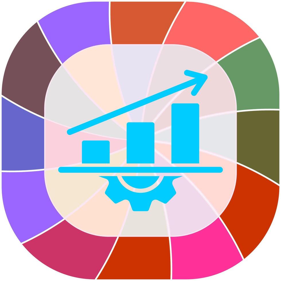 Performance Metrics Icon Design vector
