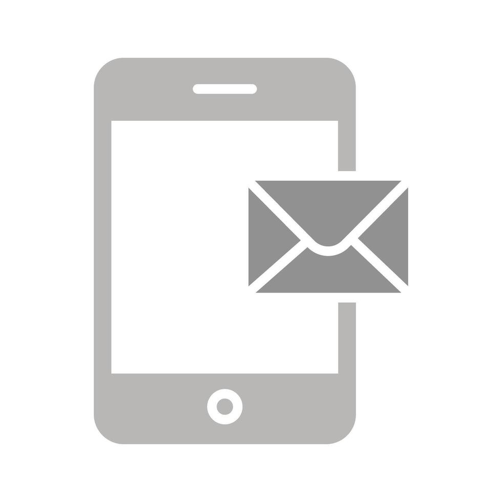 Mobile E-mail Icon Design vector
