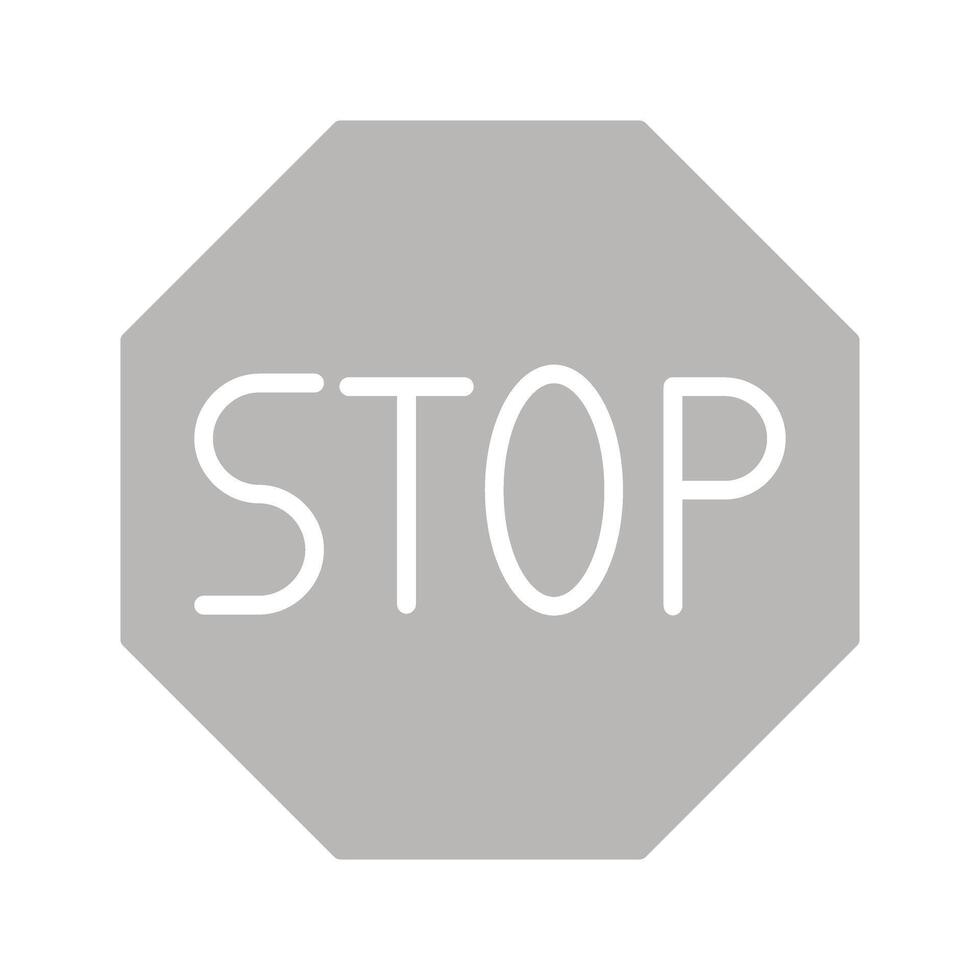 Stop Sign Icon Design vector