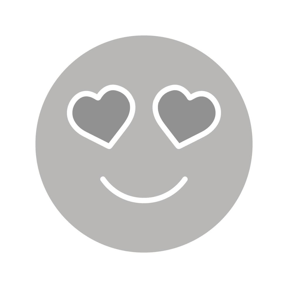 Smiling Face with Hearts Icon Design vector