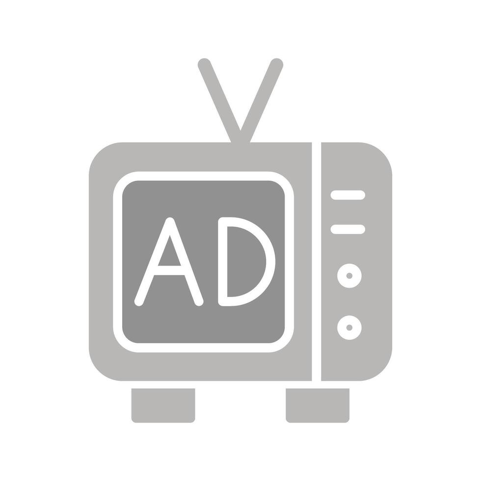 TV Commercial Icon Design vector