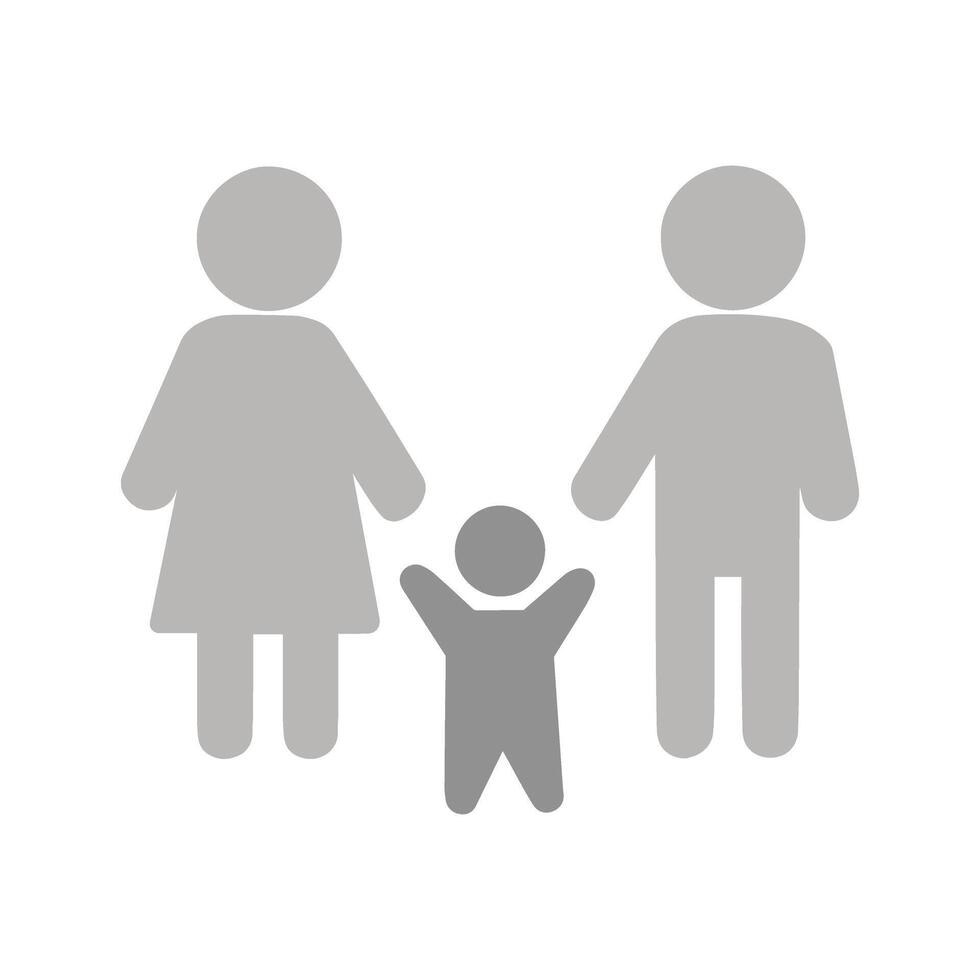 Family Photo Icon Design vector