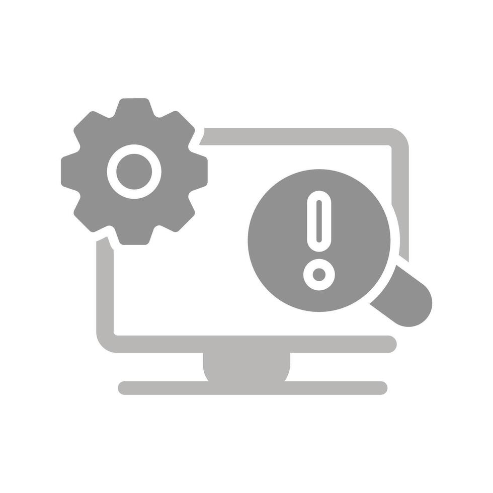 Troubleshooting Icon Design vector