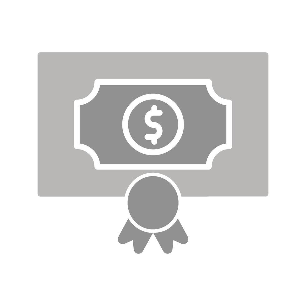 Money Prize Icon Design vector