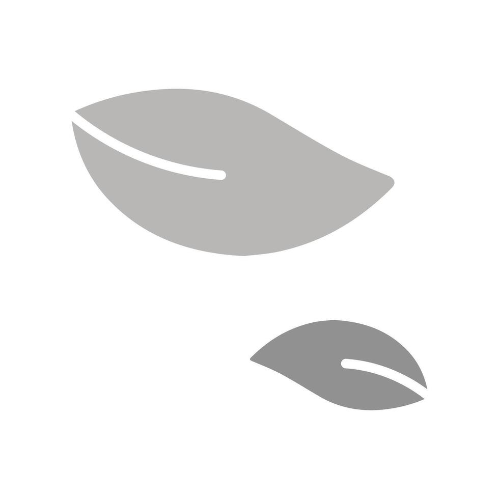 Leaf Fluttering in Wind Icon Design vector