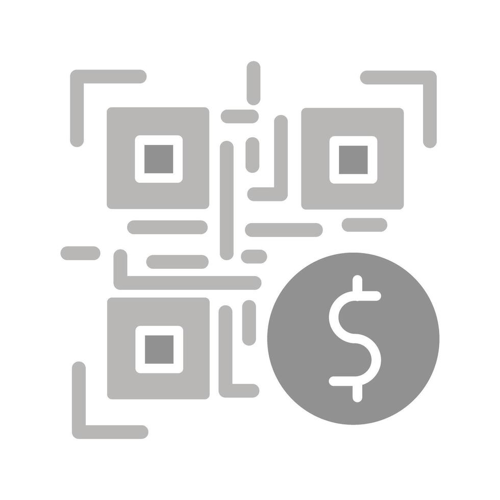 QR Code Payment Icon Design vector