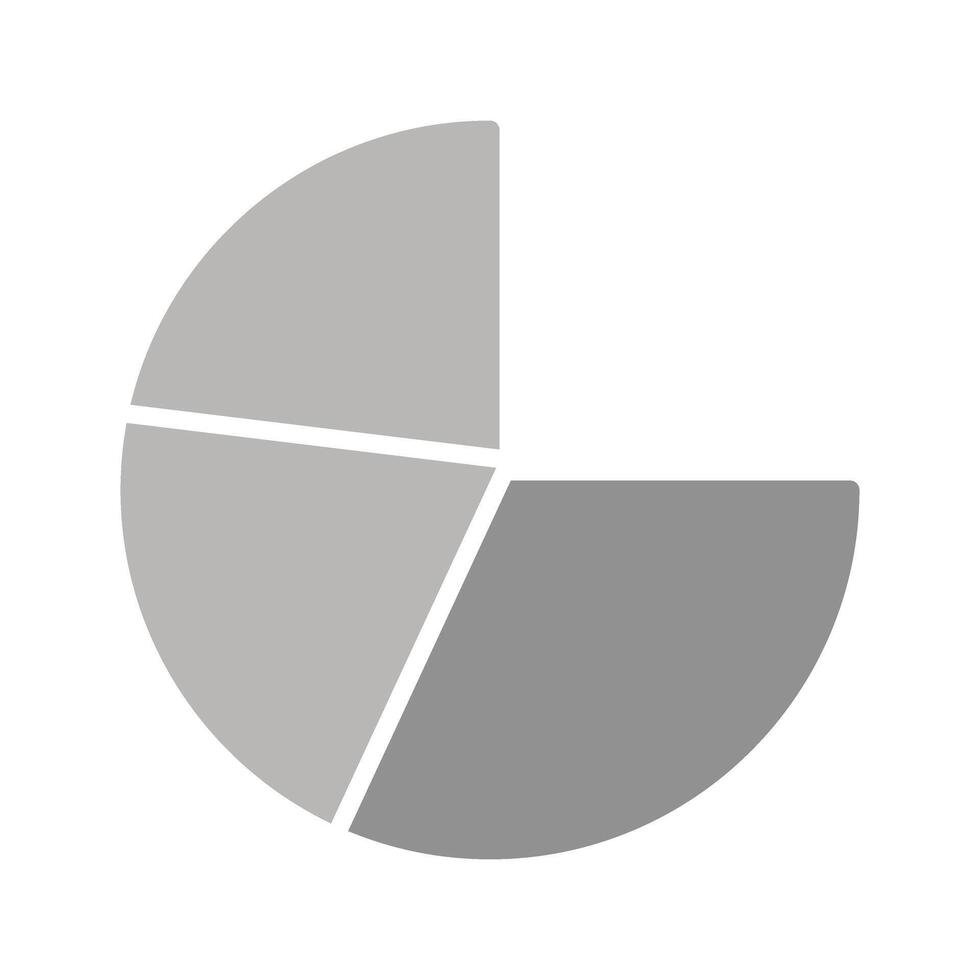 Pie Chart Icon Design vector