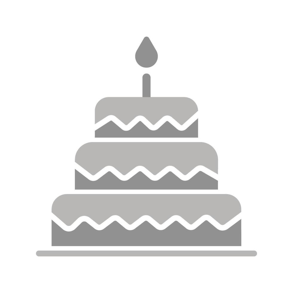 Cake Topper Icon Design vector